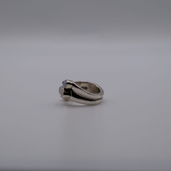 Abstract Moonstone Ring