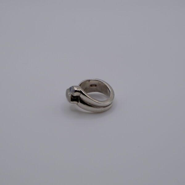 Abstract Moonstone Ring