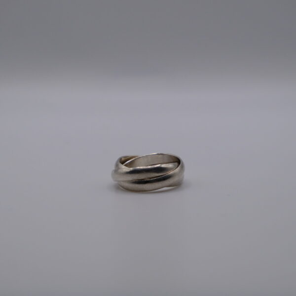 Thick Three Band Interlocking Ring