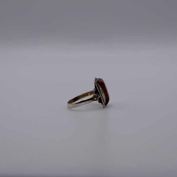 Vintage Rectangle Amber Ring