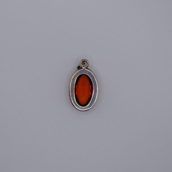 Vintage Oval Amber Pendant