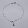 Twin Moonstone Drop Necklace