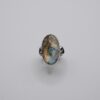 Labradorite Oval Statement Ring