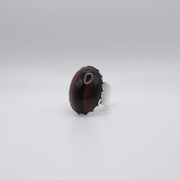 Vintage Tiger’s Eye Oval Statement Ring