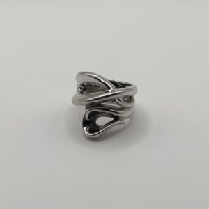 Sculptural Modernist Statement Ring