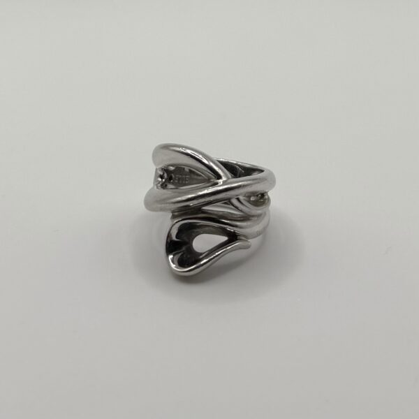 Sculptural Modernist Statement Ring