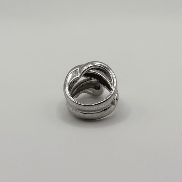 Sculptural Modernist Statement Ring