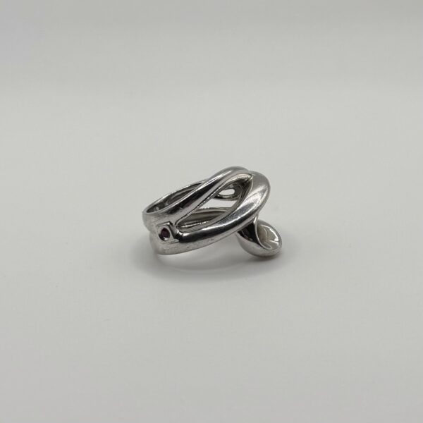 Sculptural Modernist Statement Ring