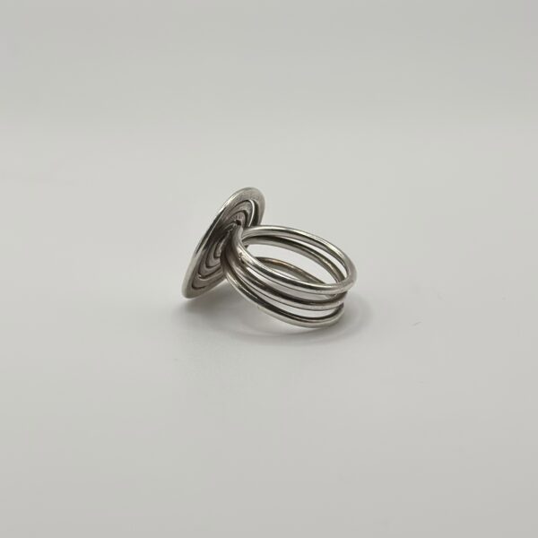Spiral Modernist Statement Ring