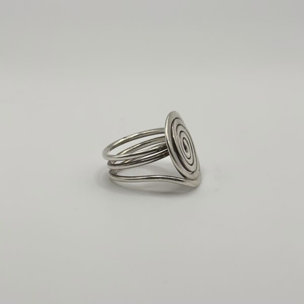 Spiral Modernist Statement Ring