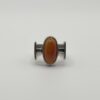 Modernist Carnelian Cabochon Ring