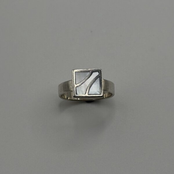 Silver Tide Mother of Pearl Ring