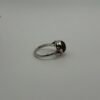 Round Amber Cabochon Ring