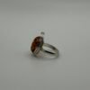 Abstract Amber Arc Ring