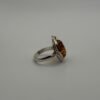 Abstract Amber Arc Ring